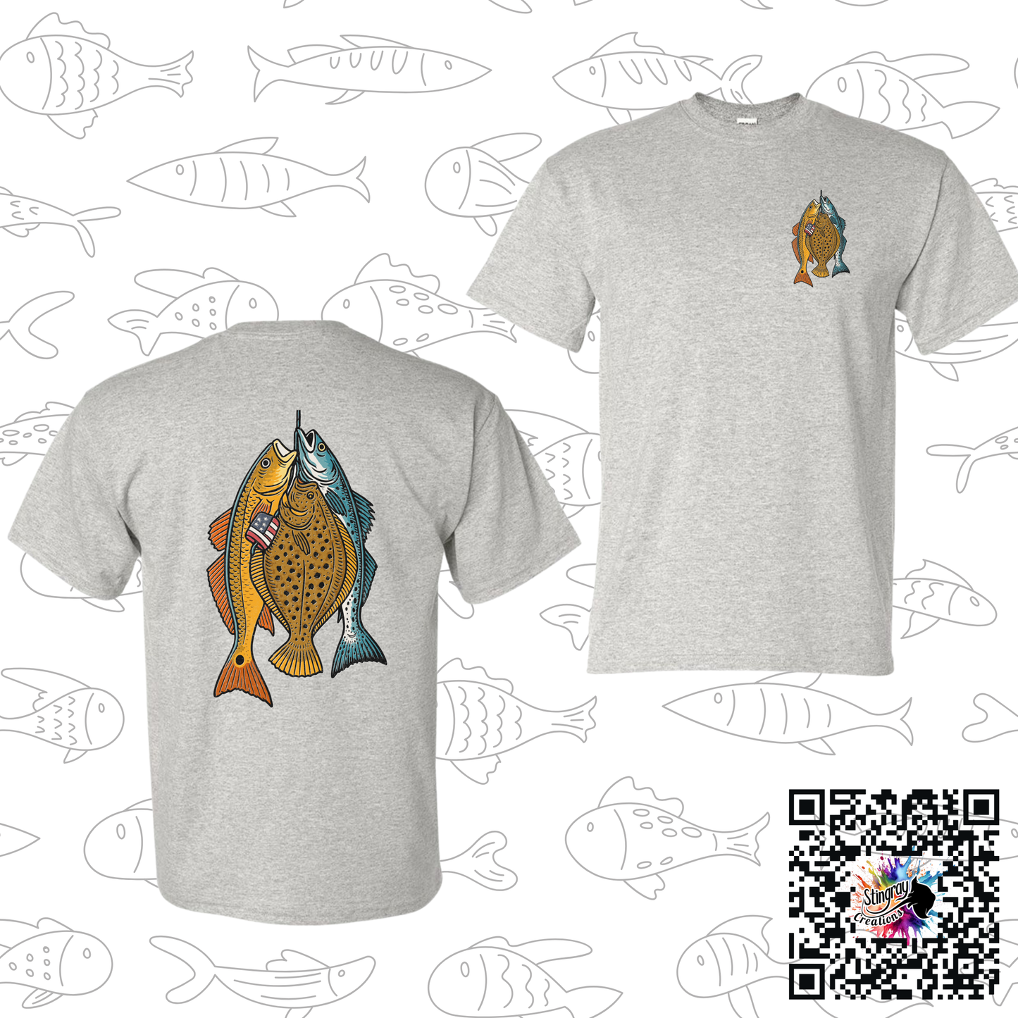Hooked on Freedom Fishing Tee