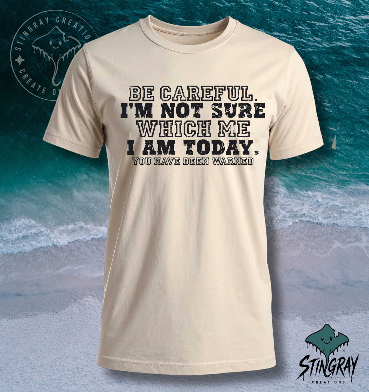 Be Careful, I’m Not Sure Which Me I Am Today T-Shirt &amp; Crewneck Sweatshirt | Funny Sarcastic Shirt