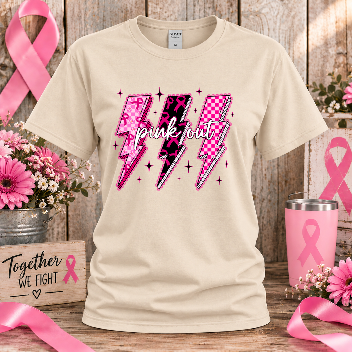Pink Out Breast Cancer Awareness T-Shirt & Sweatshirt