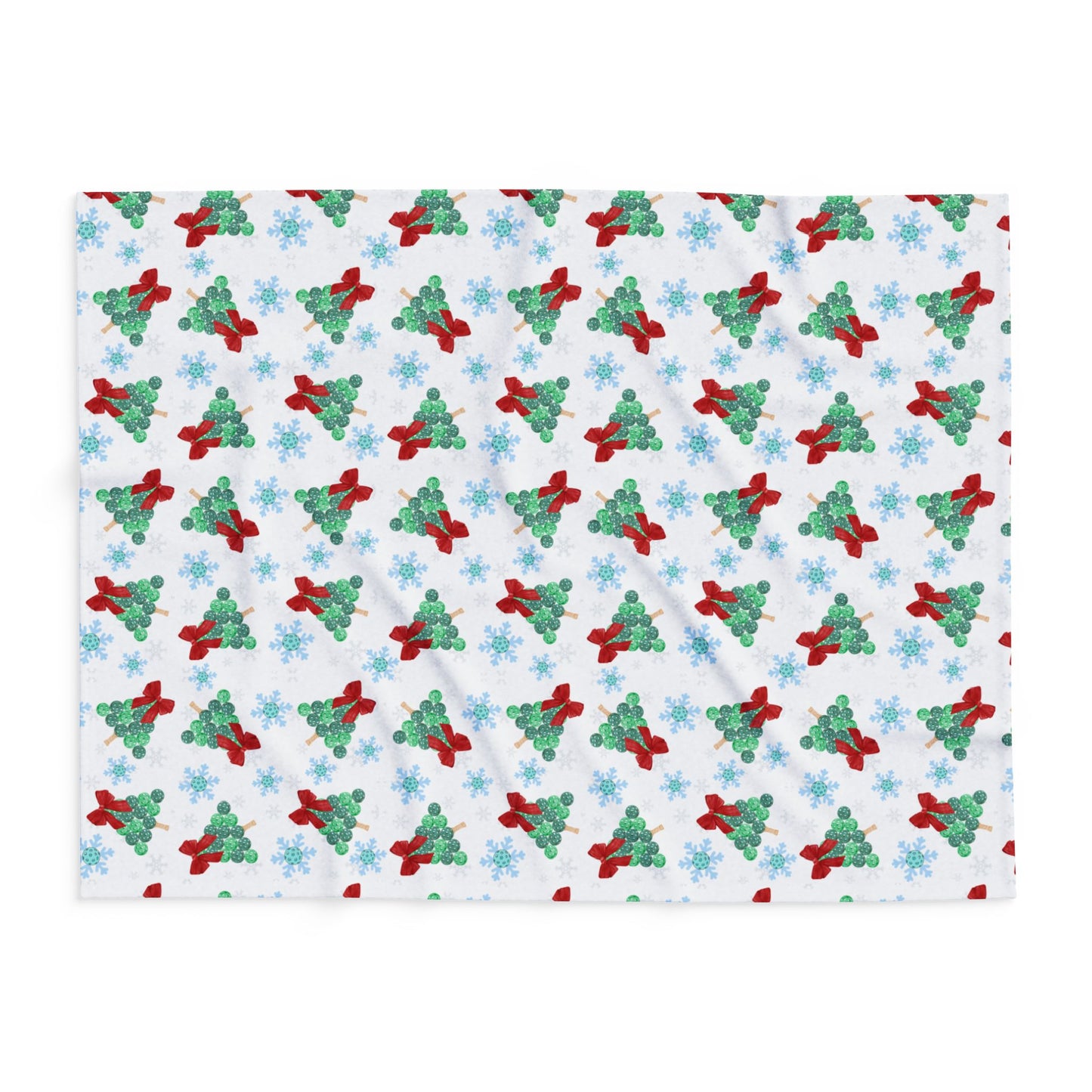 Snowflakes & Pickleball Blanket