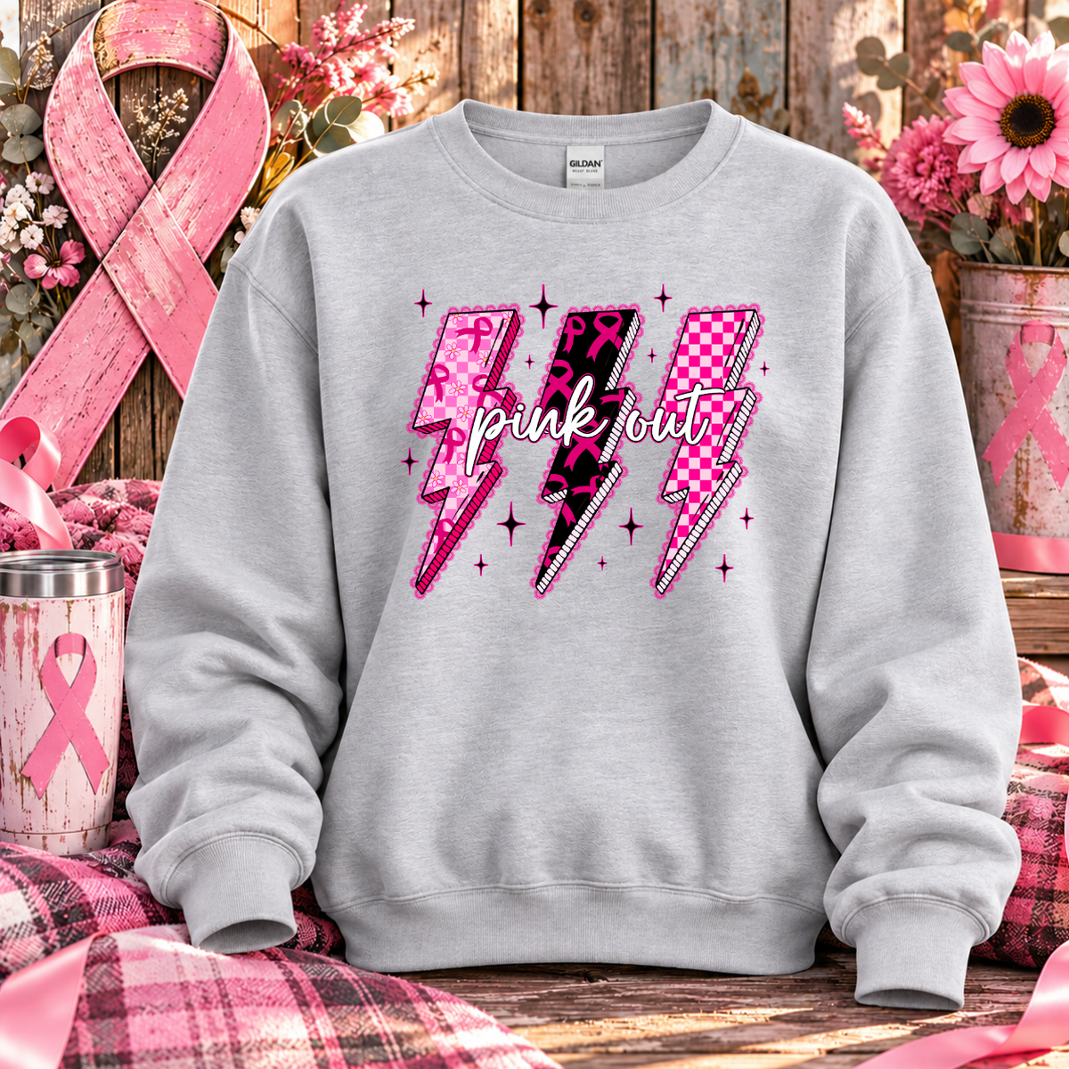 Pink Out Breast Cancer Awareness T-Shirt & Sweatshirt