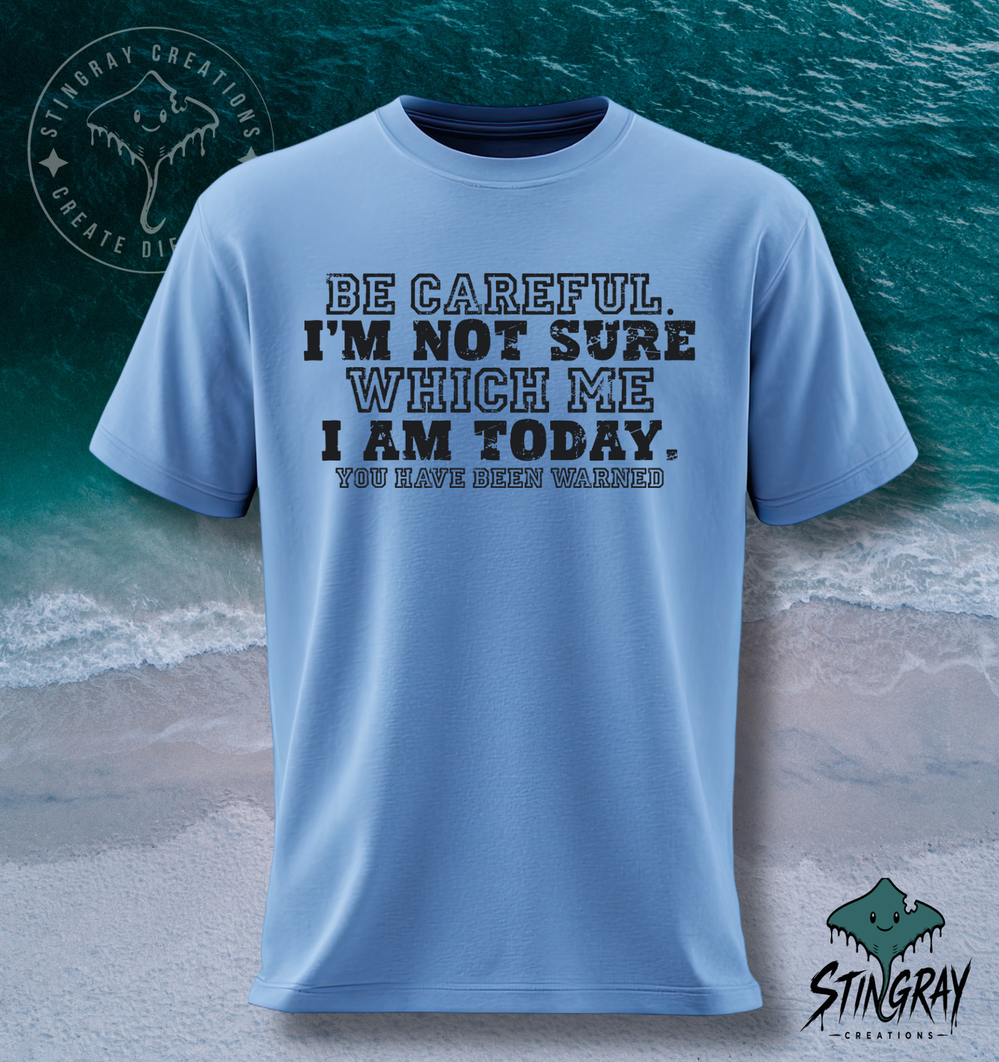 Be Careful, I’m Not Sure Which Me I Am Today T-Shirt &amp; Crewneck Sweatshirt | Funny Sarcastic Shirt