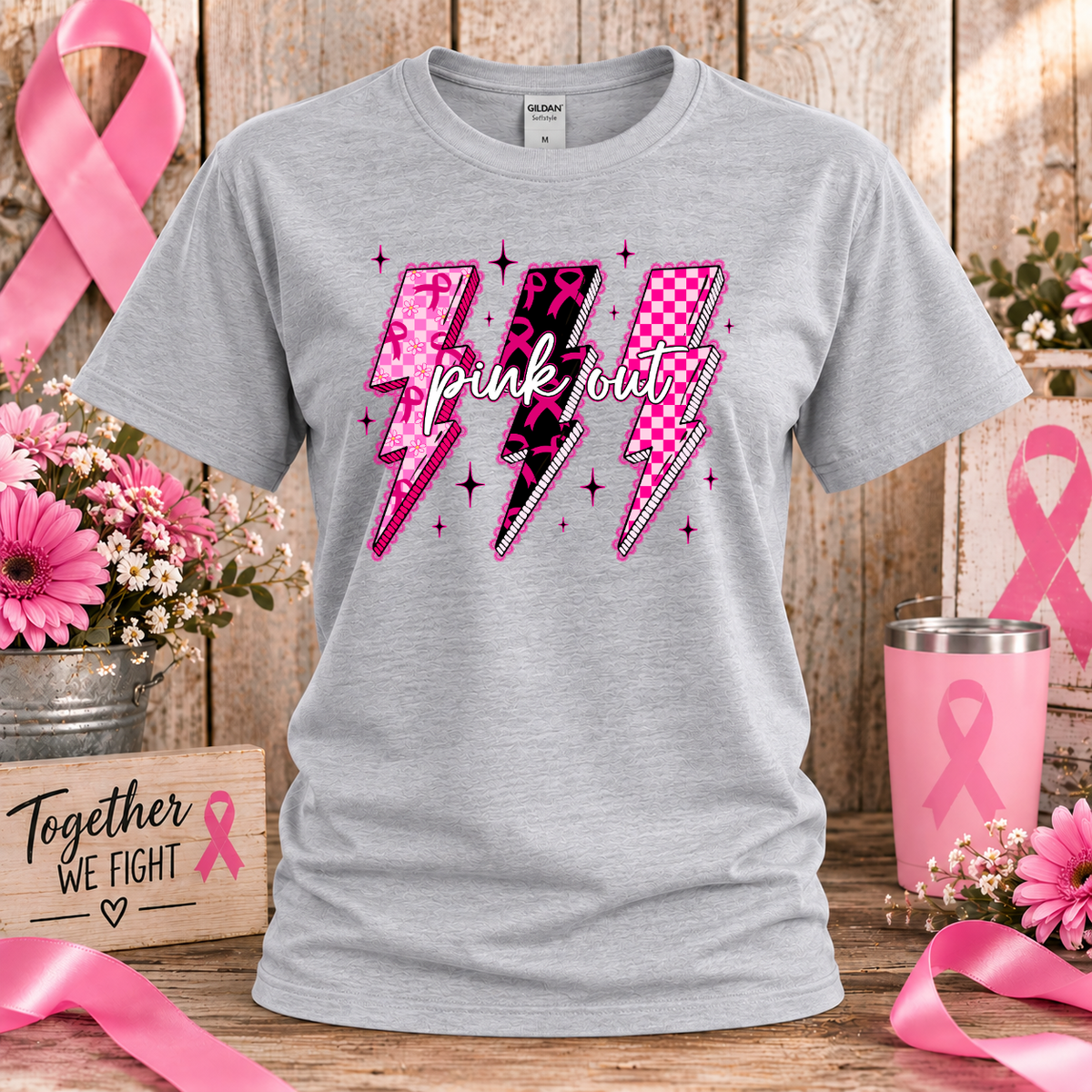 Pink Out Breast Cancer Awareness T-Shirt & Sweatshirt