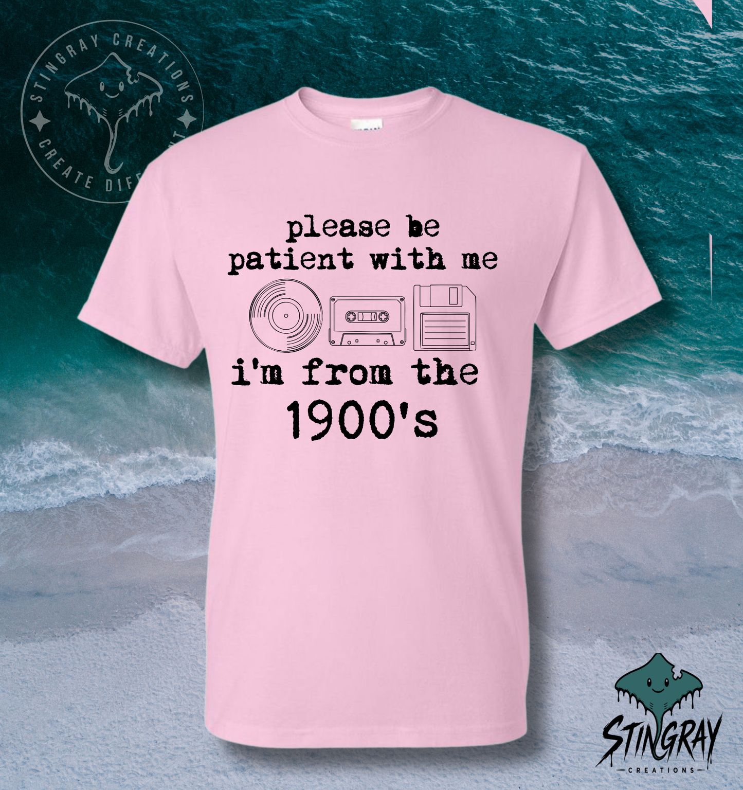 Please Be Patient With Me I’m From the 1900s T-Shirt & Crewneck Sweatshirt | Funny Retro Shirt