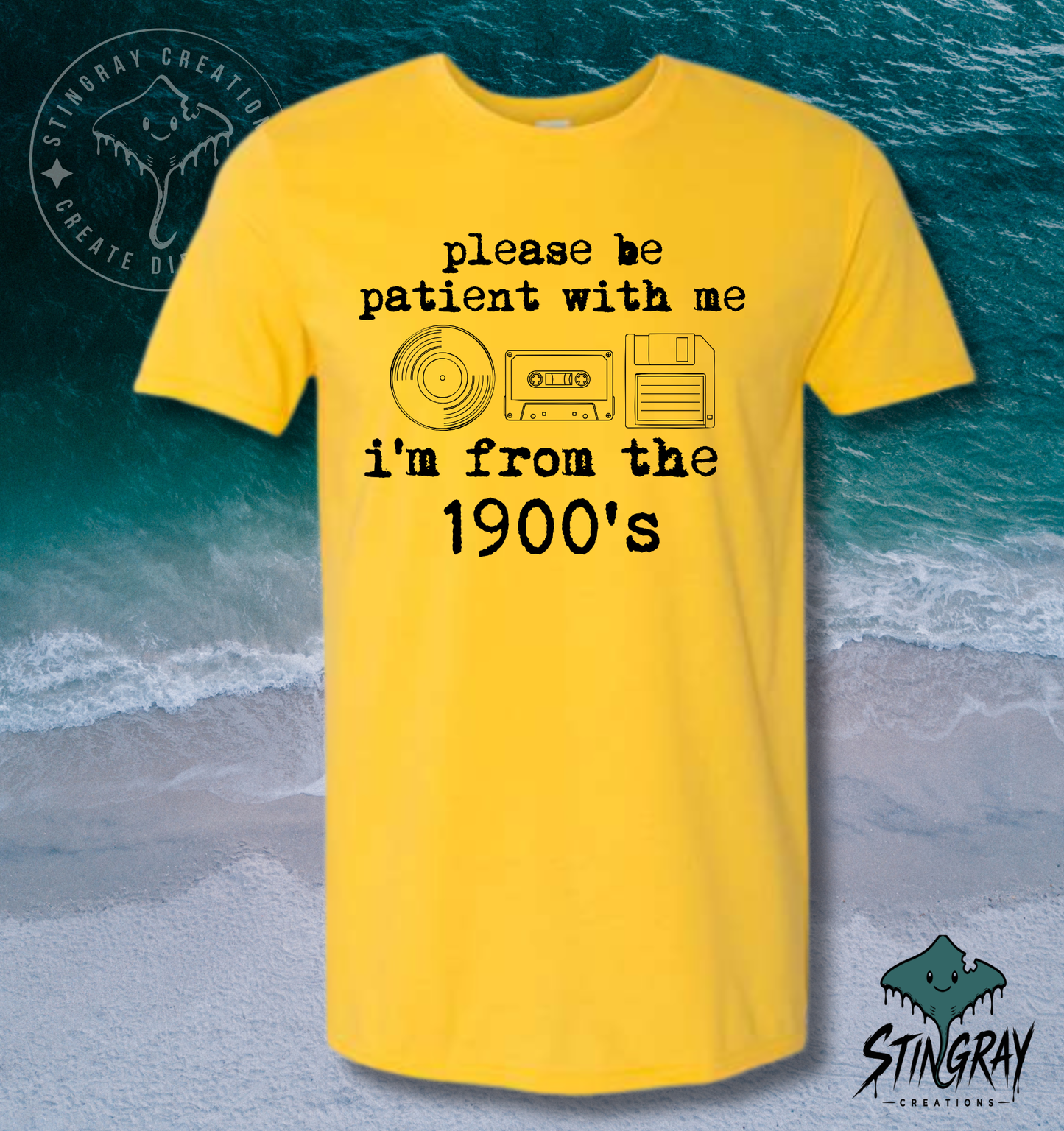 Please Be Patient With Me I’m From the 1900s T-Shirt & Crewneck Sweatshirt | Funny Retro Shirt