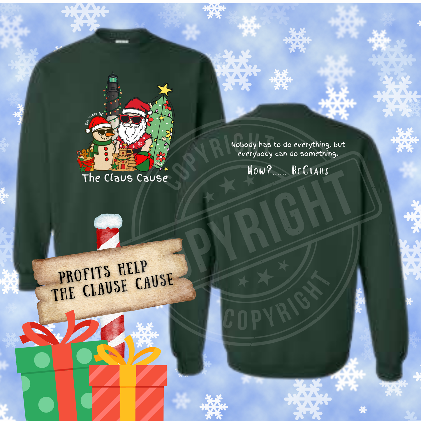 Official Oak Island Claus Cause (Sweatshirt/T-shirt)