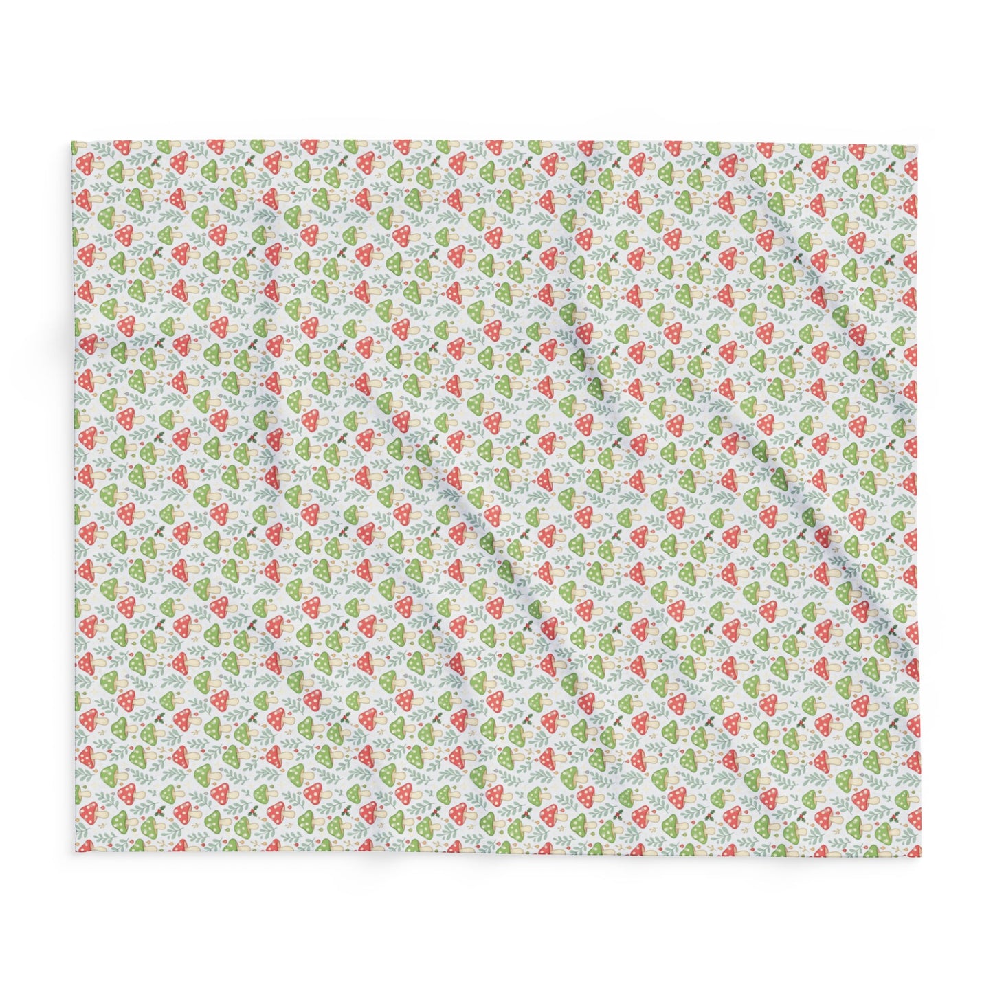 Whimsical Holiday Shrooms Blanket