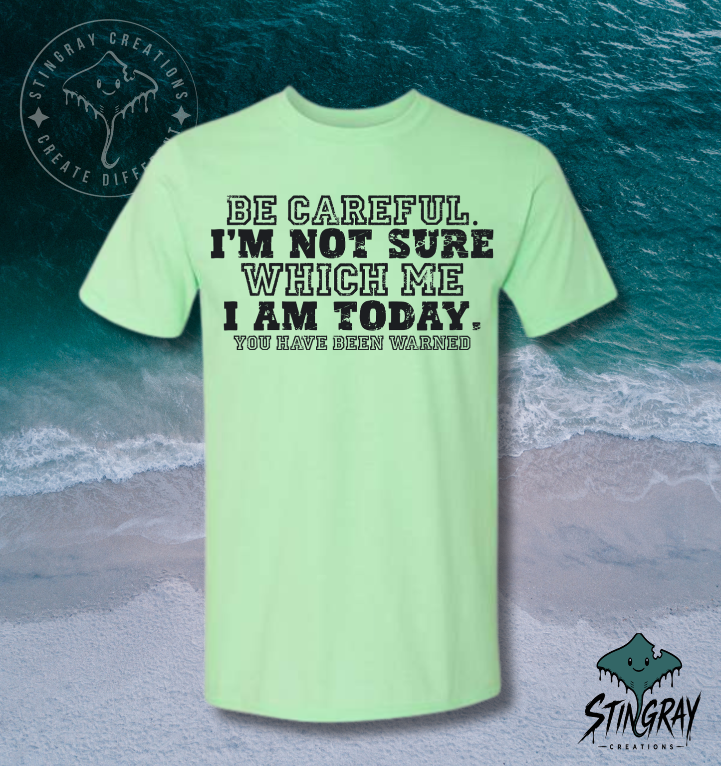 Be Careful, I’m Not Sure Which Me I Am Today T-Shirt &amp; Crewneck Sweatshirt | Funny Sarcastic Shirt