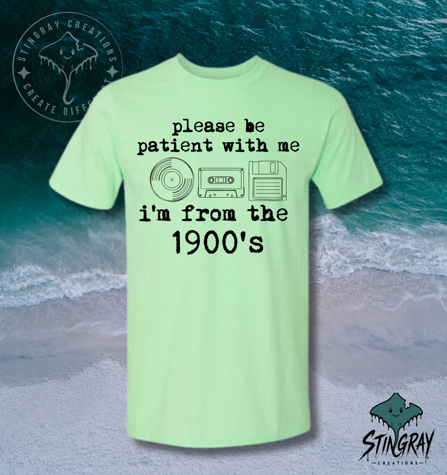 Please Be Patient With Me I’m From the 1900s T-Shirt & Crewneck Sweatshirt | Funny Retro Shirt