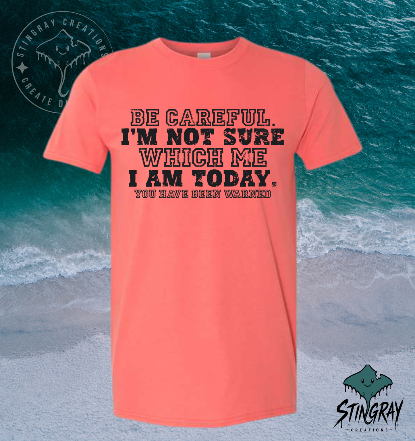 Be Careful, I’m Not Sure Which Me I Am Today T-Shirt &amp; Crewneck Sweatshirt | Funny Sarcastic Shirt