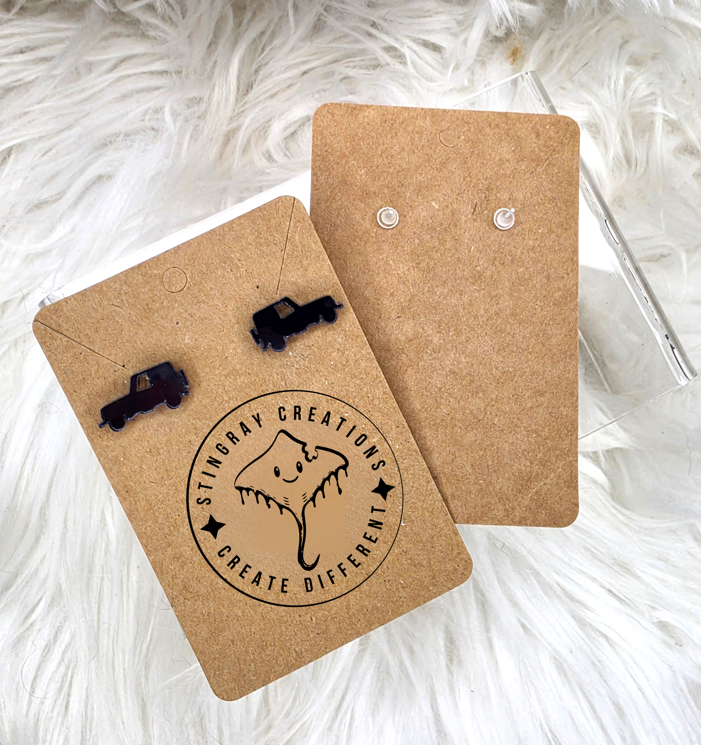 Black Mirror Jeep Stud Earrings | Jeep Lover Earrings | Off Road Jewelry Gift for Women