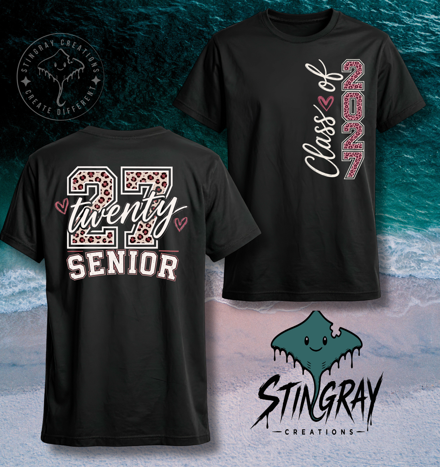 Twenty Seven Senior 2027 T Shirt & Crewneck Sweatshirt | Class of 2027 Apparel