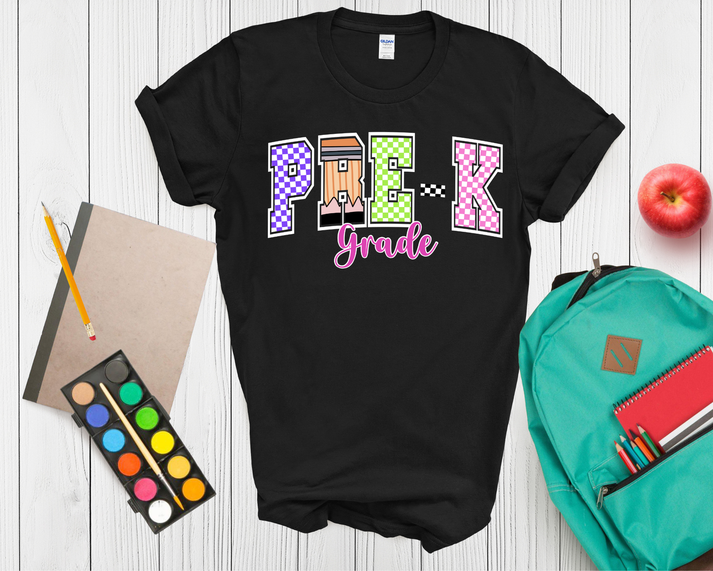 Pre K Through 5th Grade Back to School Shirt | Custom Grade Level Student T Shirt