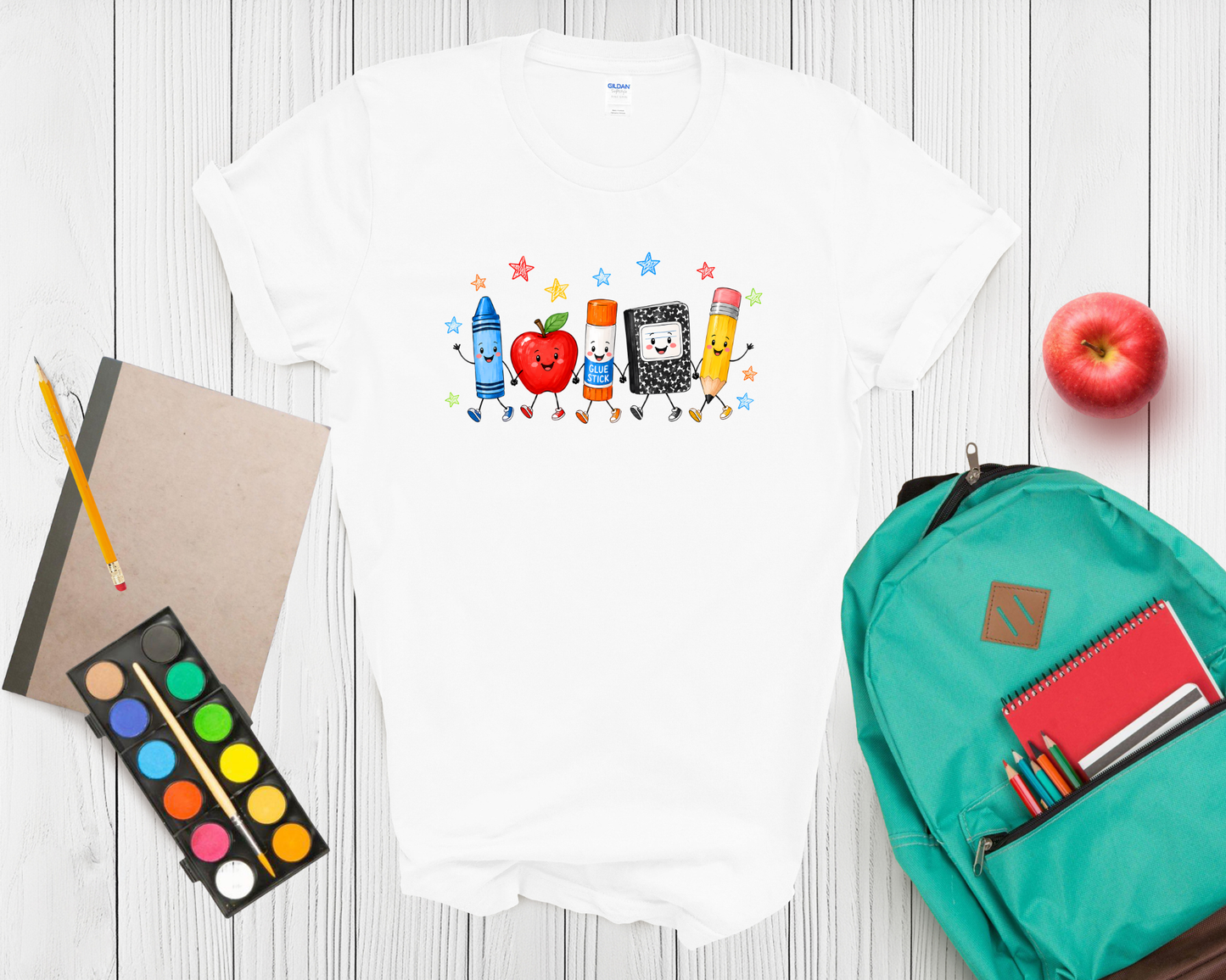 Back to School Teacher or student Shirt | Cute School Supplies Graphic Tee