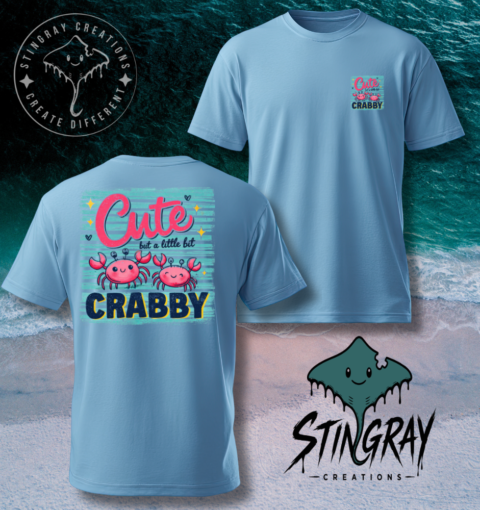 Cute Crabby Shirt | Funny Crab Graphic Tee | Beach Summer Shirt