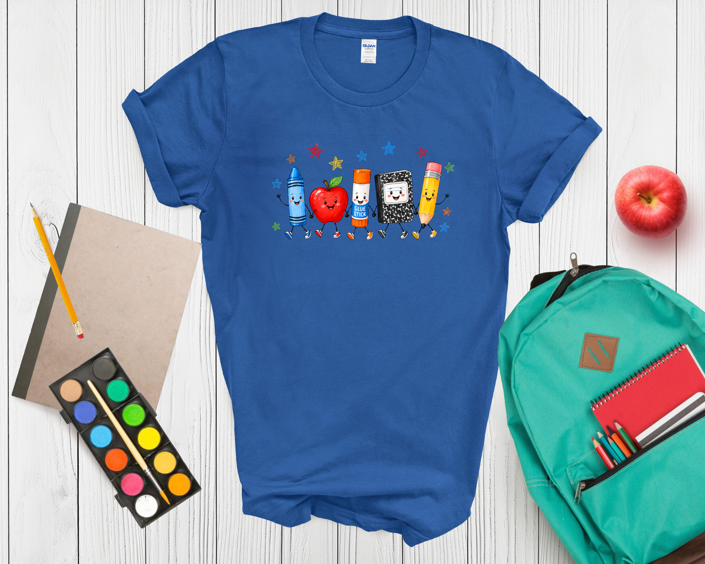 Back to School Teacher or student Shirt | Cute School Supplies Graphic Tee