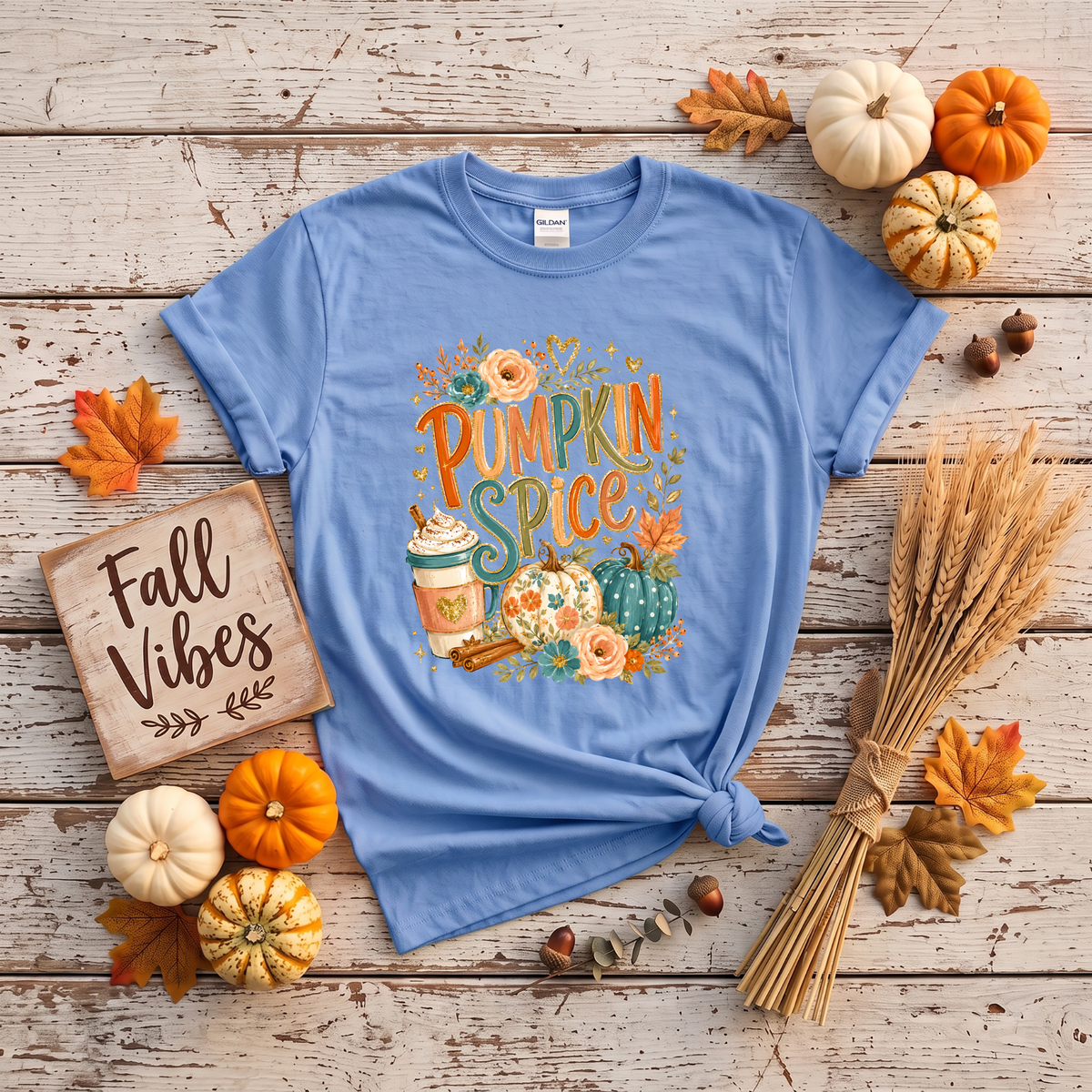 Pumpkin Spice Fall Crewneck Sweatshirt | Cozy Autumn Pumpkin Coffee Shirt
