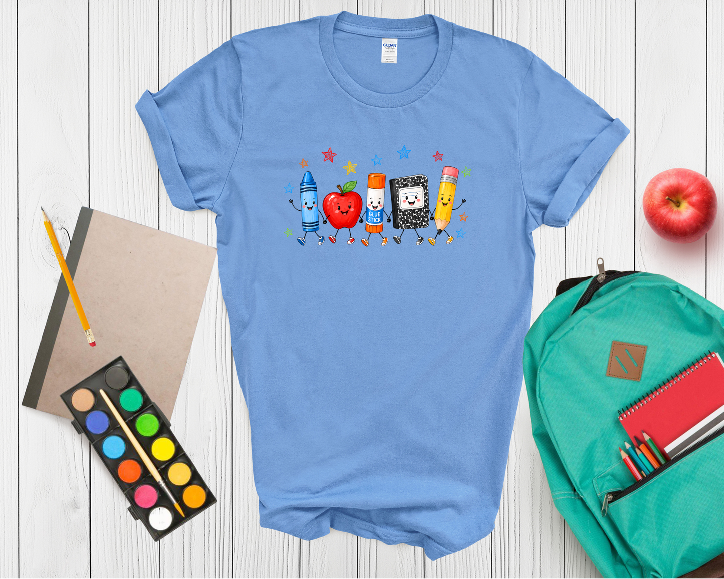 Back to School Teacher or student Shirt | Cute School Supplies Graphic Tee