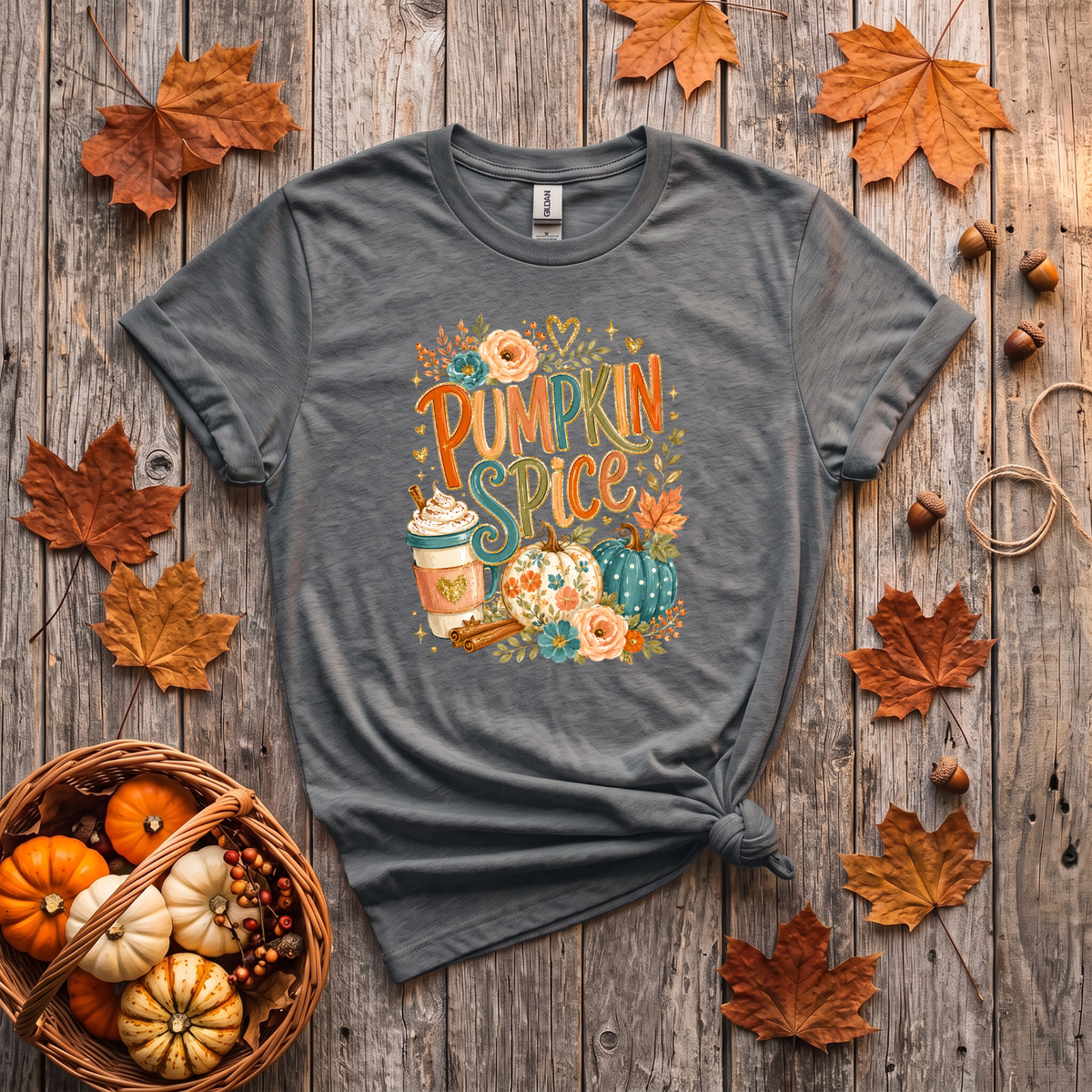 Pumpkin Spice Fall Crewneck Sweatshirt | Cozy Autumn Pumpkin Coffee Shirt