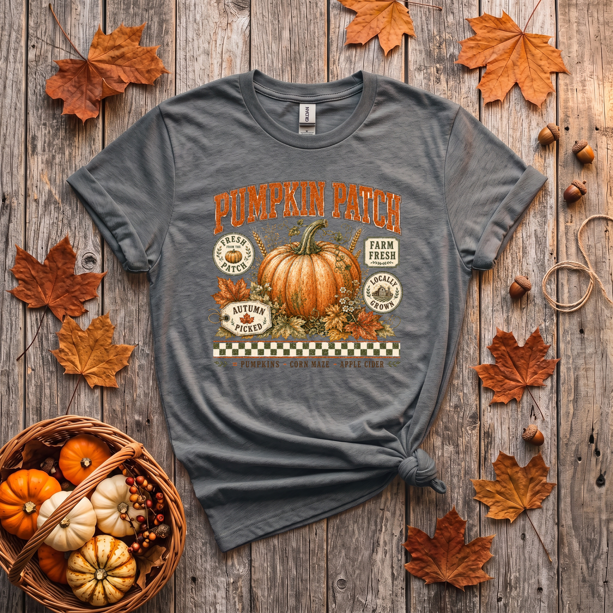 Pumpkin Patch Crewneck Sweatshirt | Vintage Fall Pumpkin Sweatshirt | Cozy Autumn Shirt