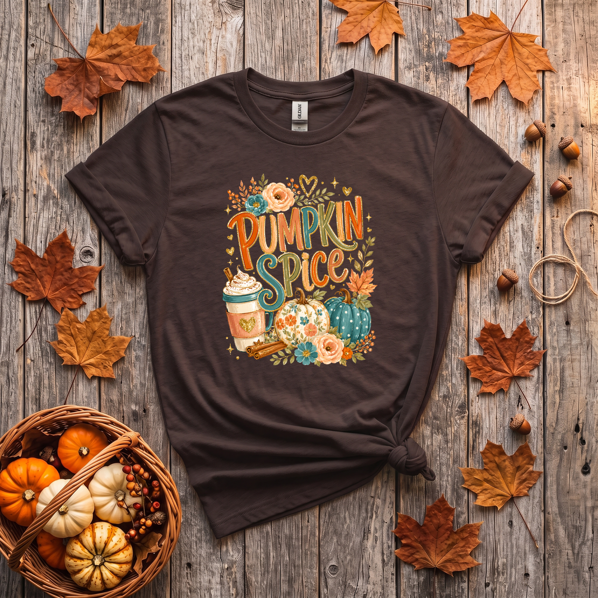 Pumpkin Spice Fall Crewneck Sweatshirt | Cozy Autumn Pumpkin Coffee Shirt