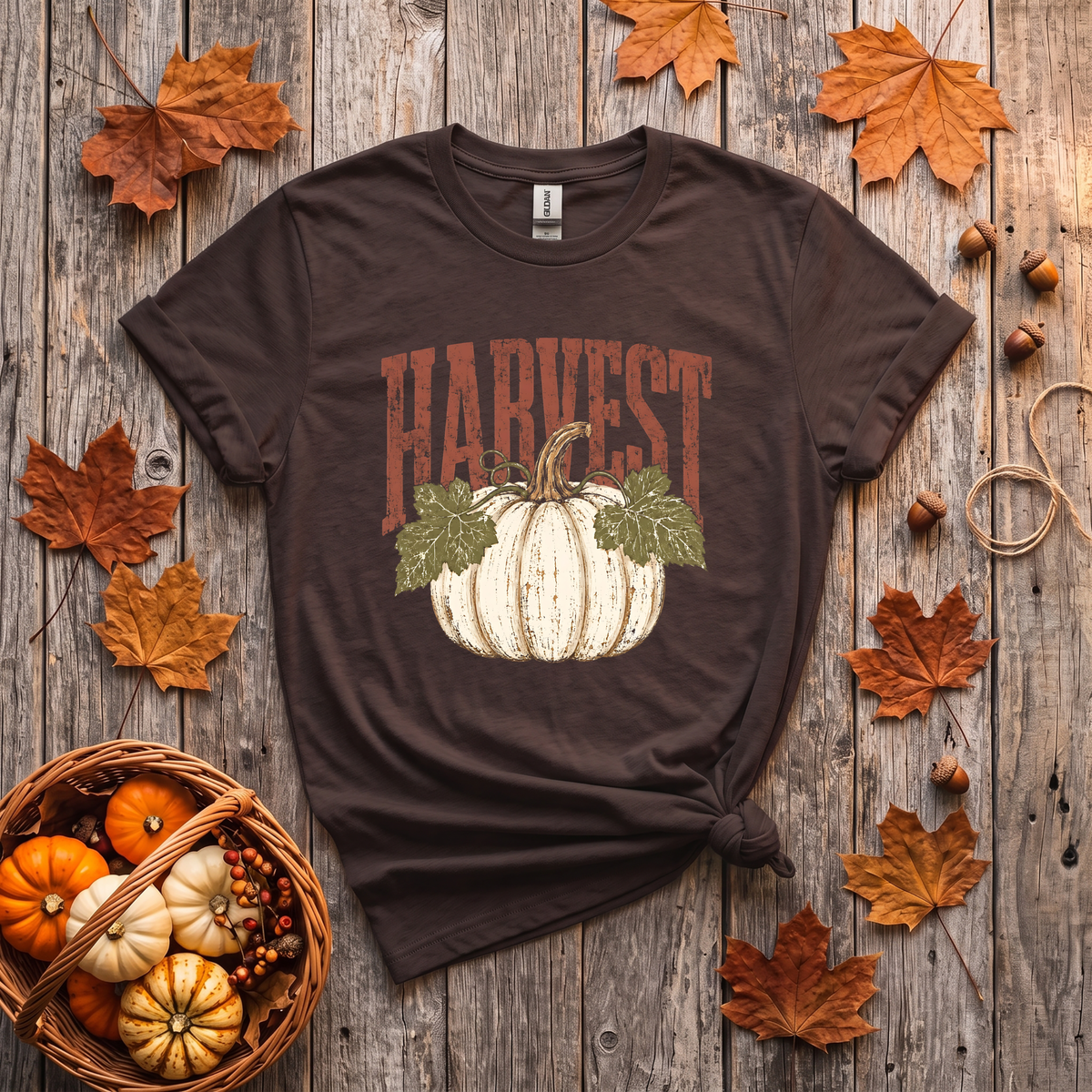 Harvest Pumpkin Crewneck Sweatshirt | Vintage Fall Pumpkin Sweatshirt