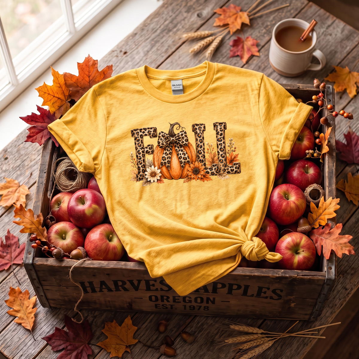 Leopard Fall Pumpkin Crewneck Sweatshirt | Cute Animal Print Autumn Sweatshirt