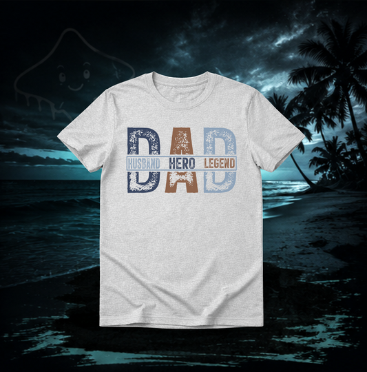 Dad Husband Hero Legend Graphic Tee | Father’s Day Shirt