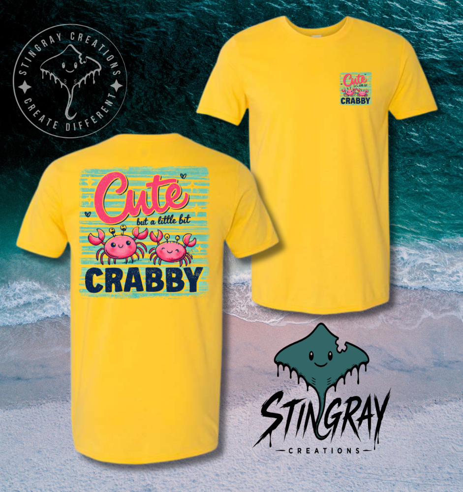 Cute Crabby Shirt | Funny Crab Graphic Tee | Beach Summer Shirt