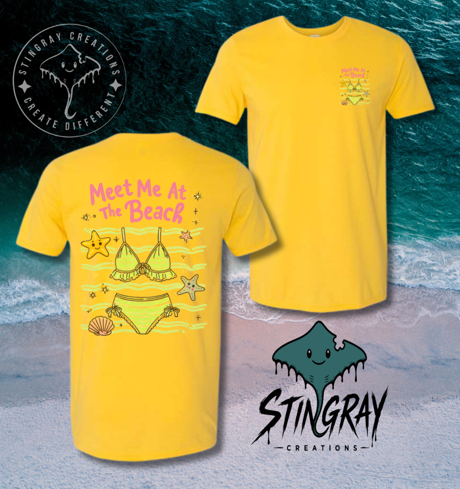 Beach Graphic Tee | Cute Summer Bikini Shirt | Coastal Vacation Beach Lover T Shirt