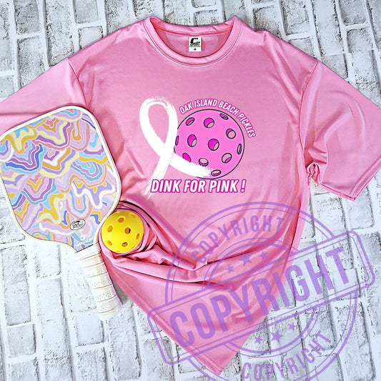 Official Oak Island Beach Pickles Dink for Pink