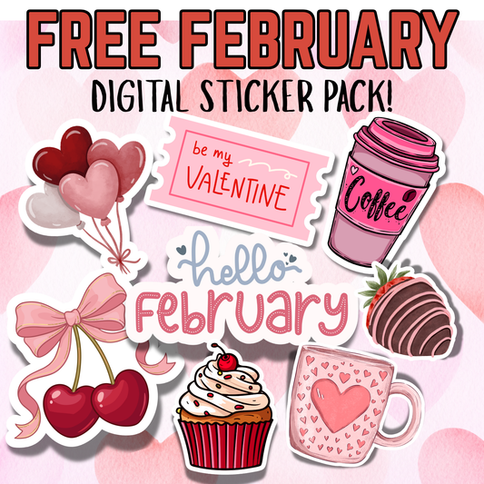 FREE February (Digital Sticker Pack)