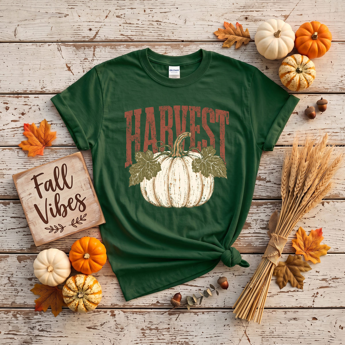 Harvest Pumpkin Crewneck Sweatshirt | Vintage Fall Pumpkin Sweatshirt
