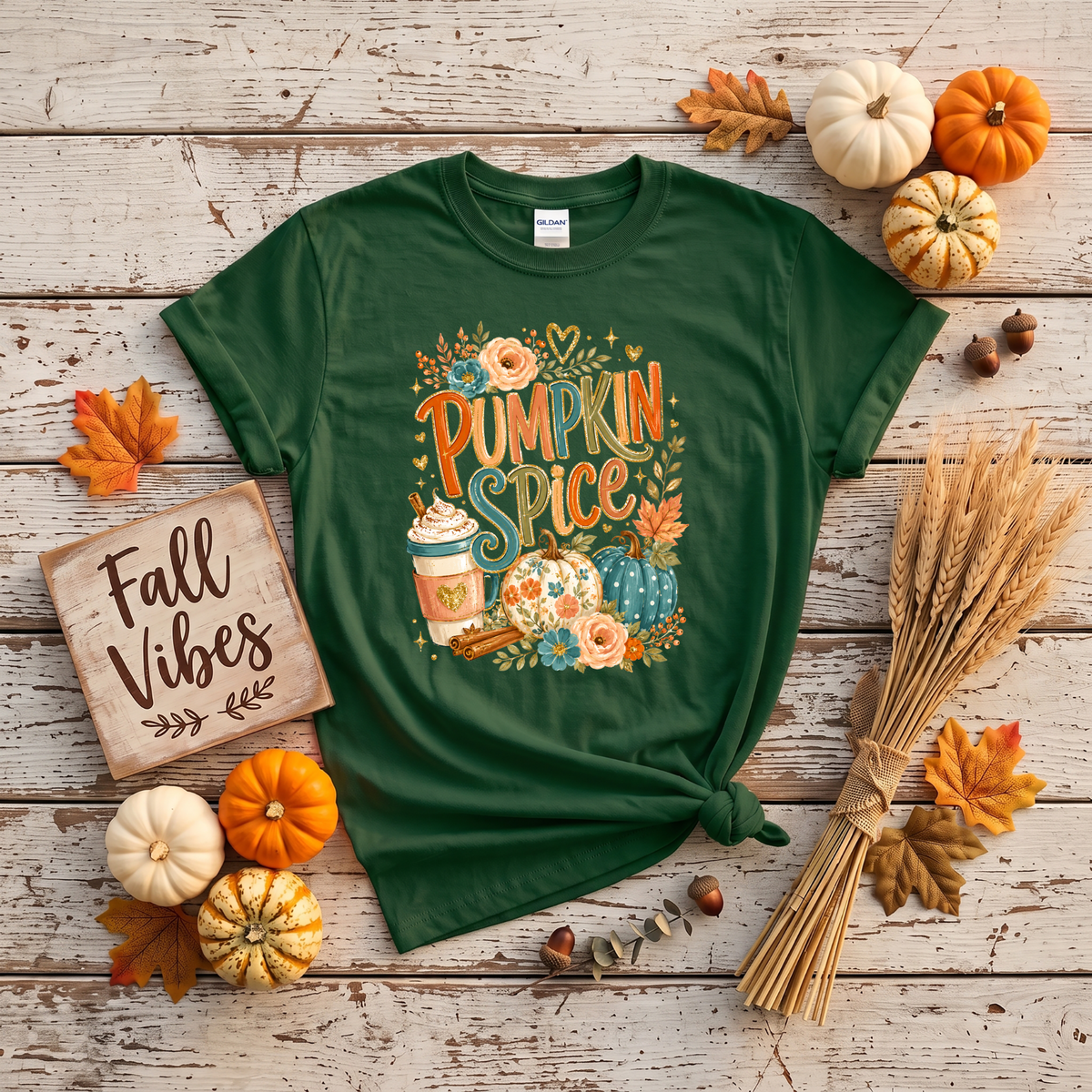 Pumpkin Spice Fall Crewneck Sweatshirt | Cozy Autumn Pumpkin Coffee Shirt