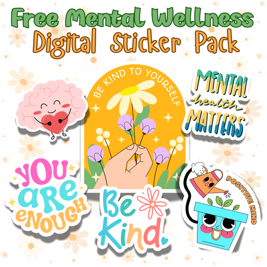 FREE Mental Wellness (Digital Sticker Pack)