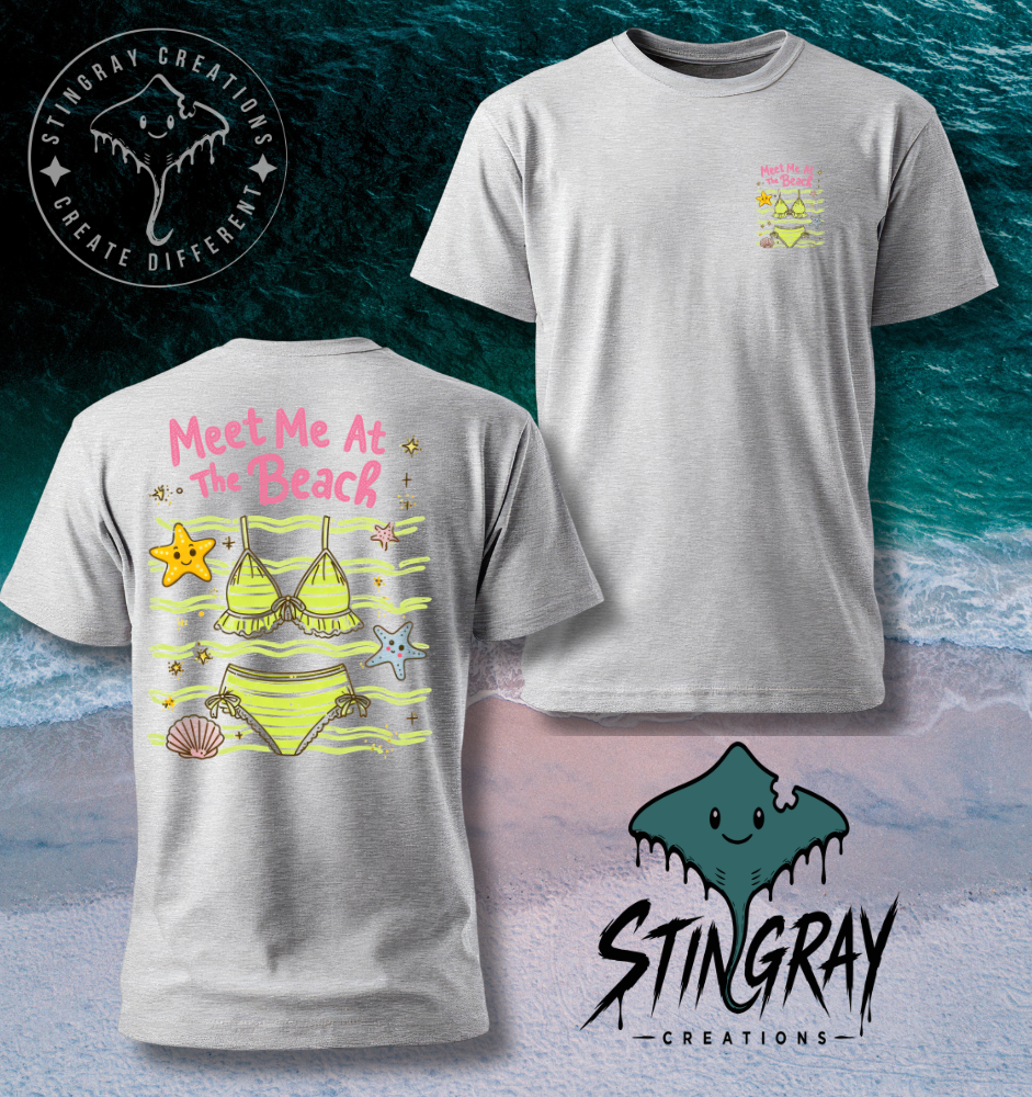 Beach Graphic Tee | Cute Summer Bikini Shirt | Coastal Vacation Beach Lover T Shirt