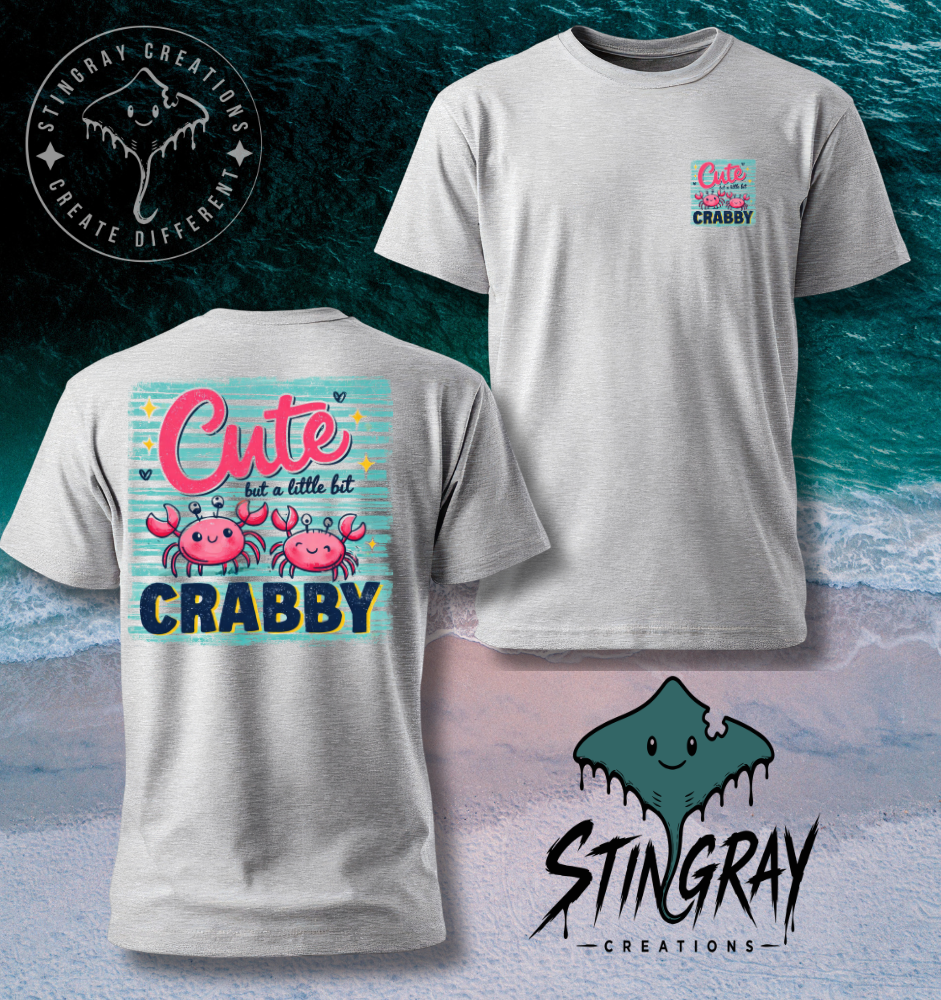 Cute Crabby Shirt | Funny Crab Graphic Tee | Beach Summer Shirt