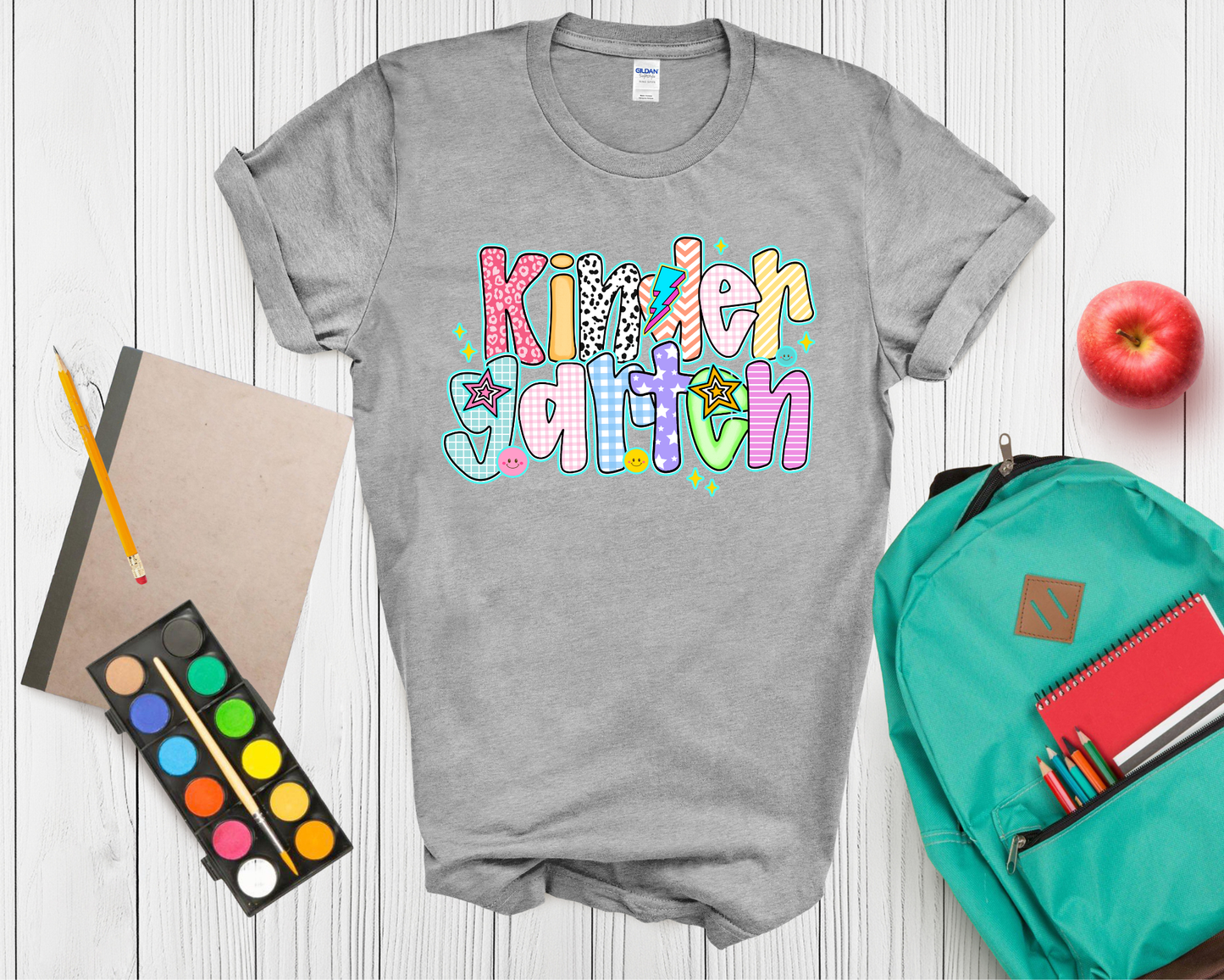 Pre K - Fifth Grade Back to School Shirt | Colorful Grade Level Teacher & Student T Shirt
