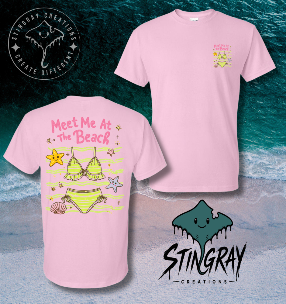 Beach Graphic Tee | Cute Summer Bikini Shirt | Coastal Vacation Beach Lover T Shirt