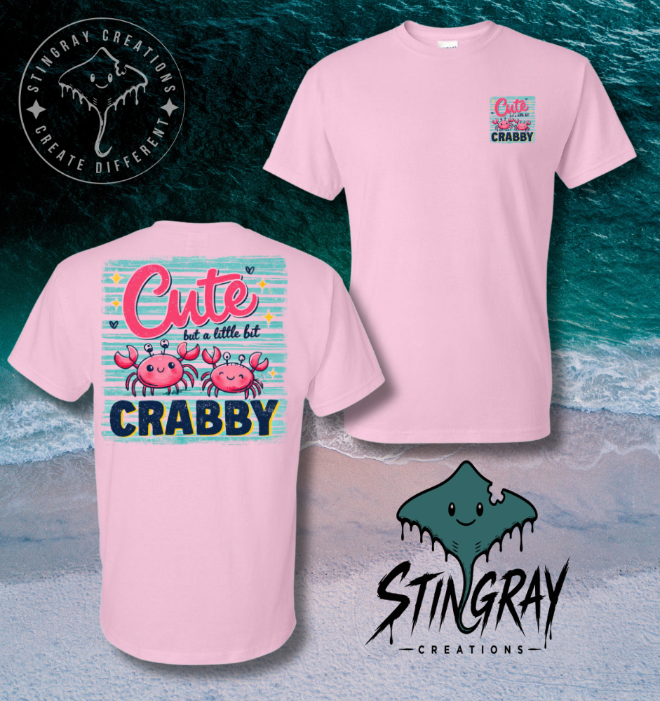 Cute Crabby Shirt | Funny Crab Graphic Tee | Beach Summer Shirt