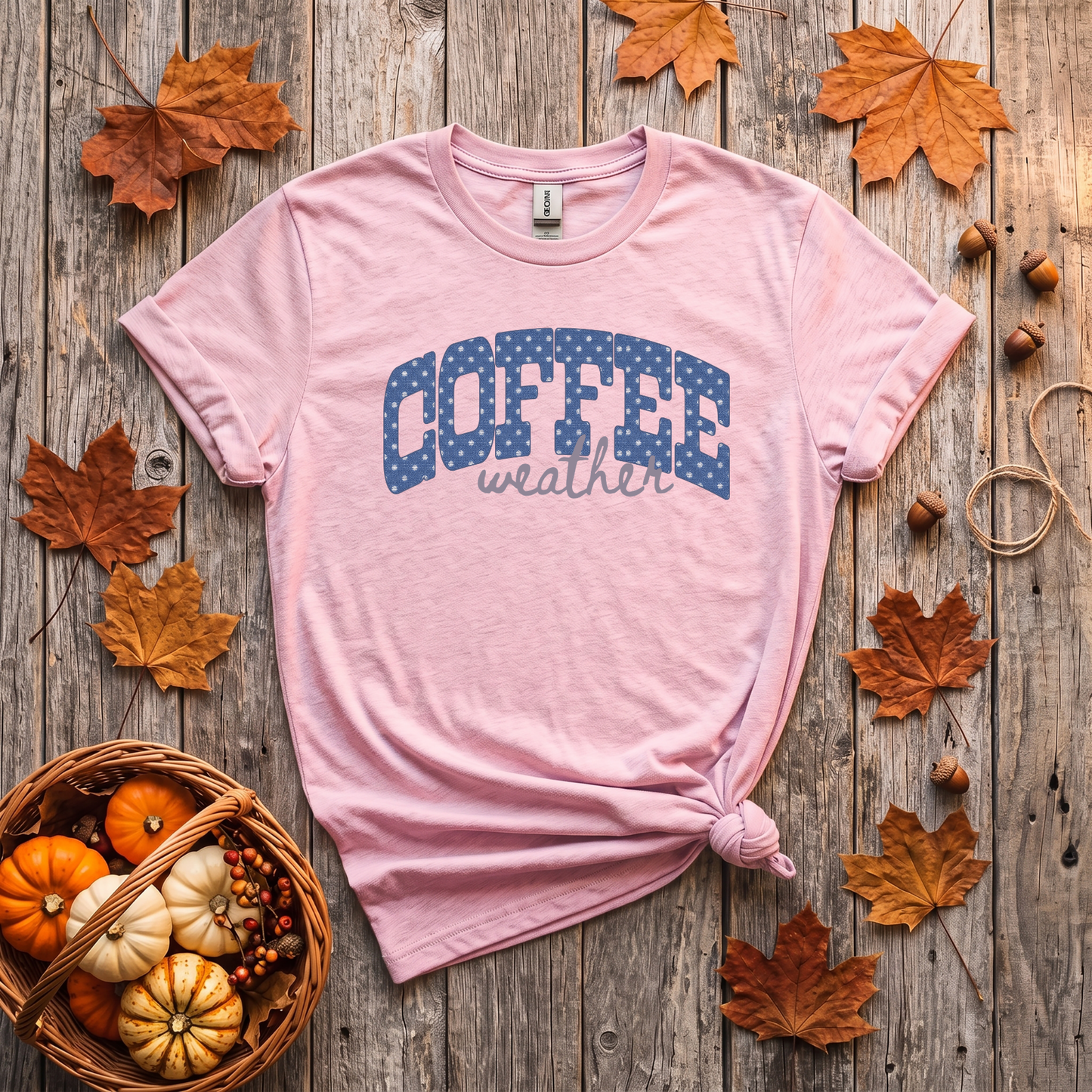 Coffee Weather Crewneck Sweatshirt | Cozy Coffee Lover Fall Sweatshirt | Polka Dot Coffee Shirt
