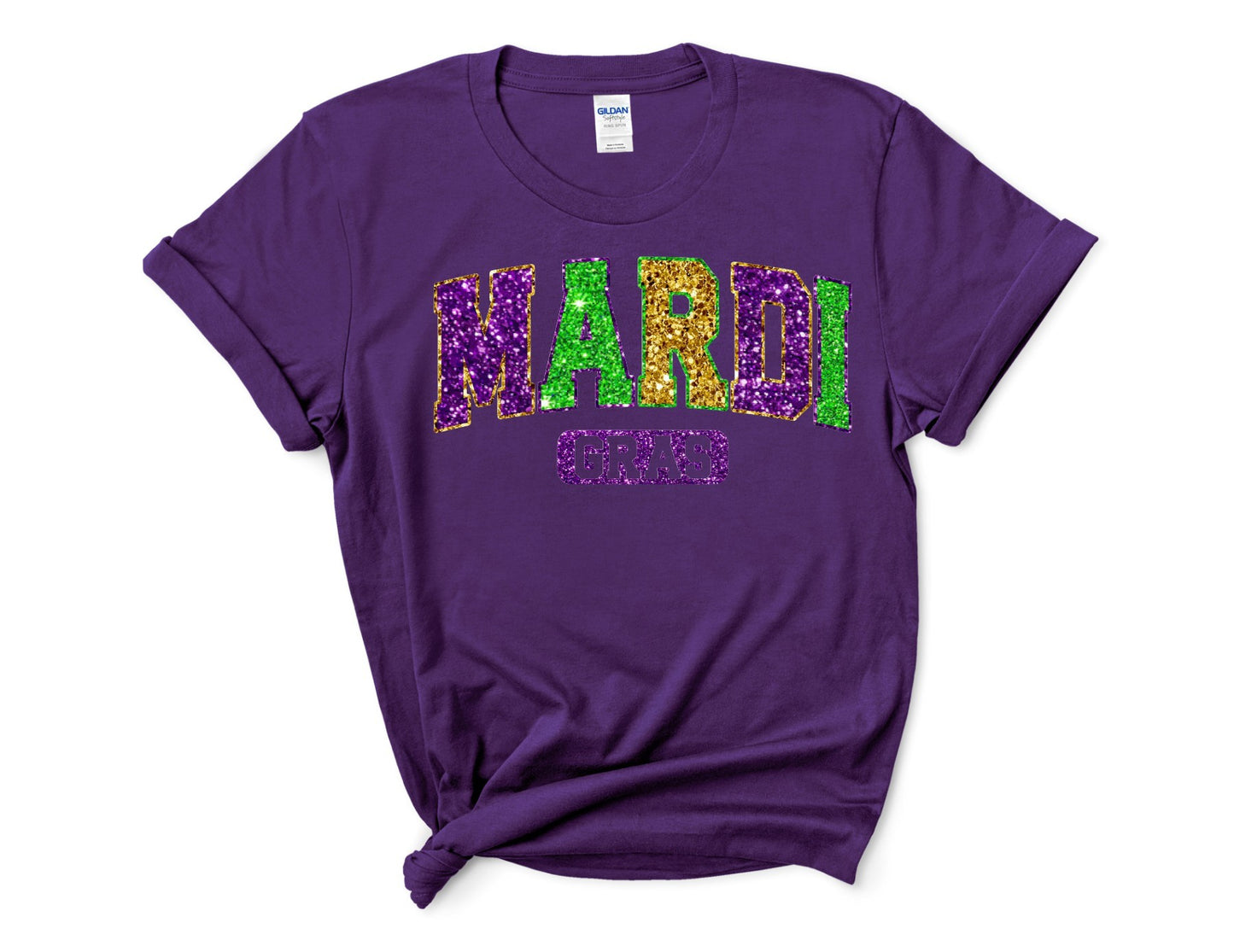 Imitation Glitter Mardi Gras T-shirt/Sweatshirt
