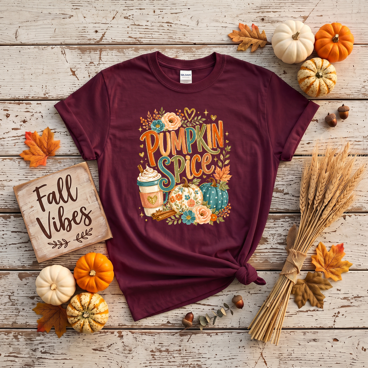 Pumpkin Spice Fall Crewneck Sweatshirt | Cozy Autumn Pumpkin Coffee Shirt
