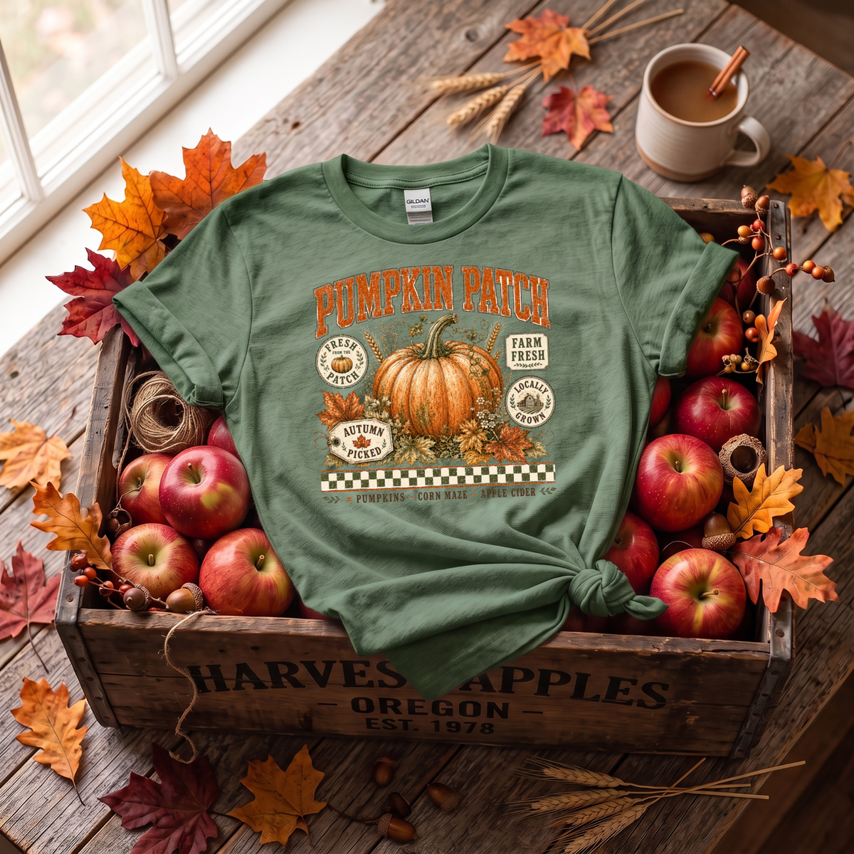 Pumpkin Patch Crewneck Sweatshirt | Vintage Fall Pumpkin Sweatshirt | Cozy Autumn Shirt