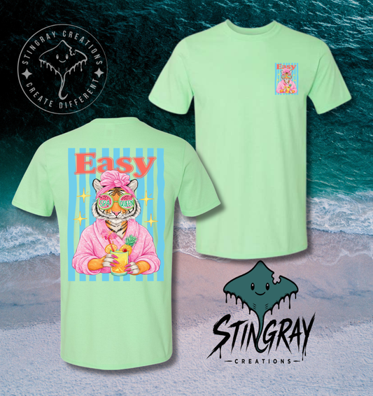 Spa Queen Tiger Shirt | Funny Retro Animal Graphic Tee | Cute Summer Shirt