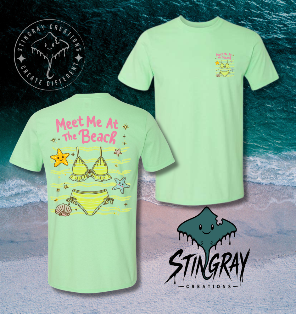 Beach Graphic Tee | Cute Summer Bikini Shirt | Coastal Vacation Beach Lover T Shirt