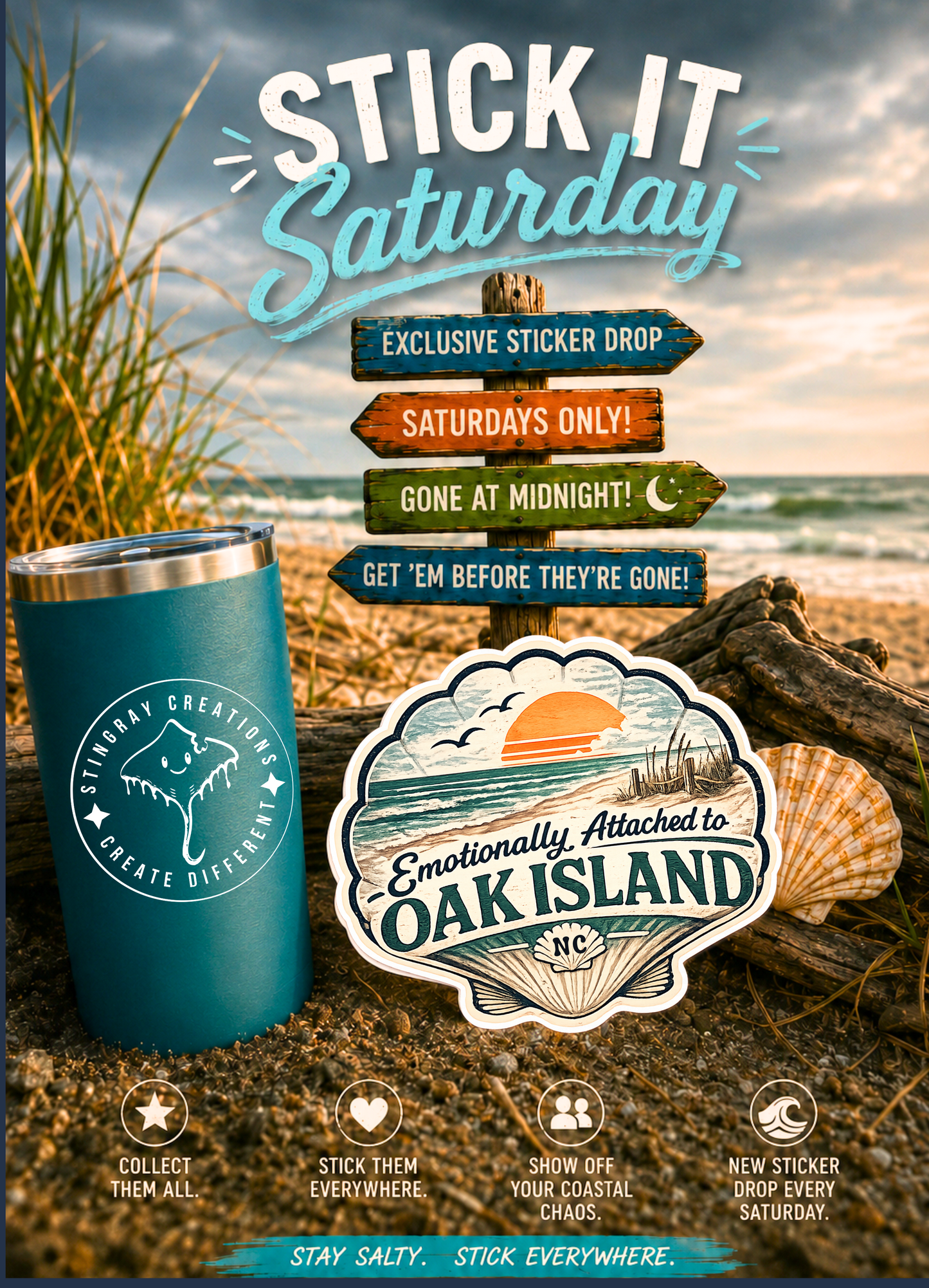 Stick it Saturday! Exclusive Saturday Sticker Drop!