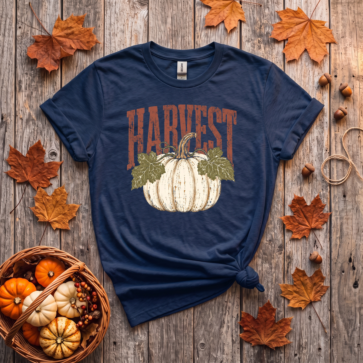 Harvest Pumpkin Crewneck Sweatshirt | Vintage Fall Pumpkin Sweatshirt