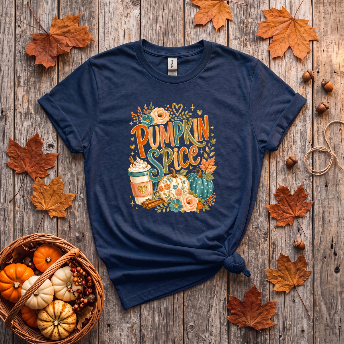 Pumpkin Spice Fall Crewneck Sweatshirt | Cozy Autumn Pumpkin Coffee Shirt