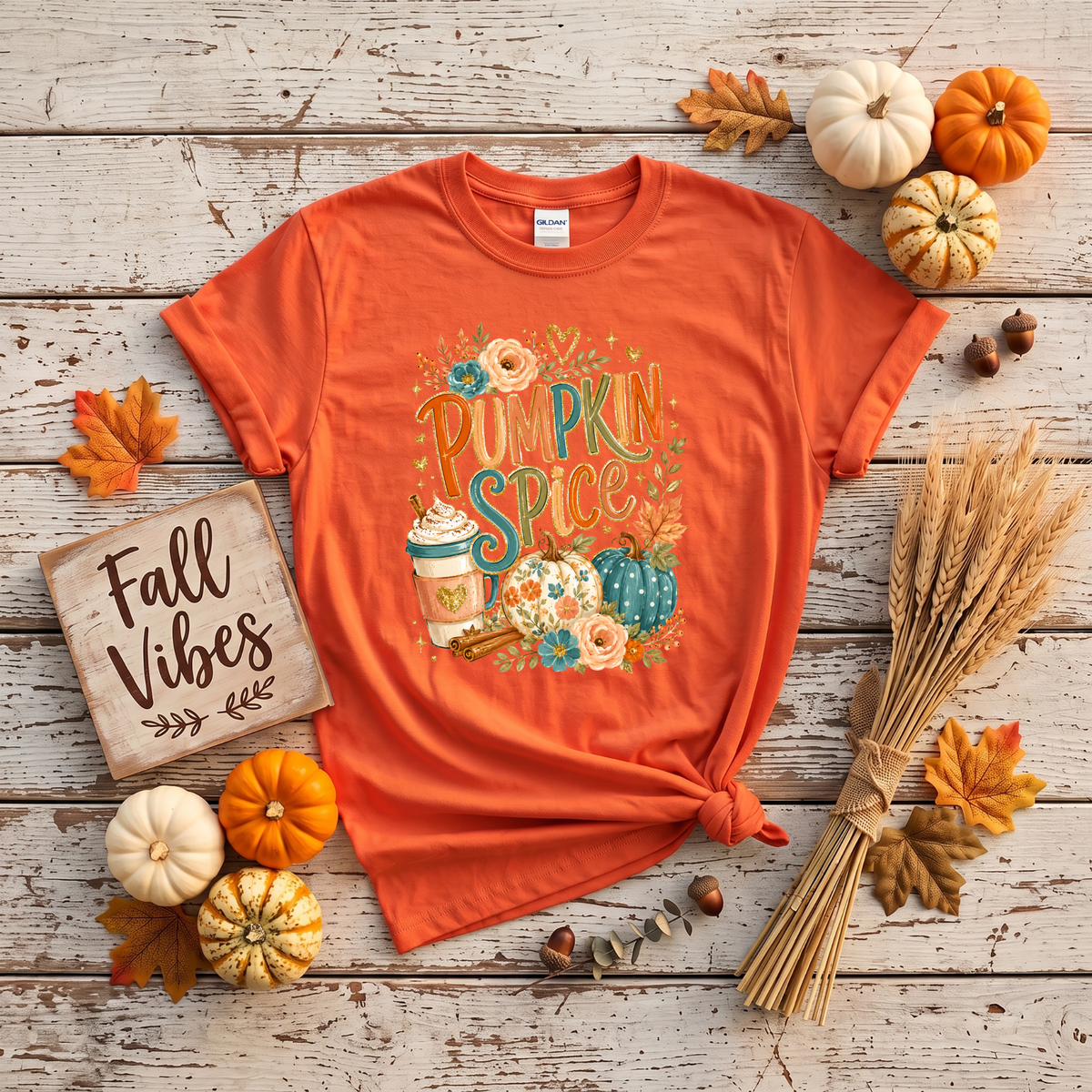 Pumpkin Spice Fall Crewneck Sweatshirt | Cozy Autumn Pumpkin Coffee Shirt